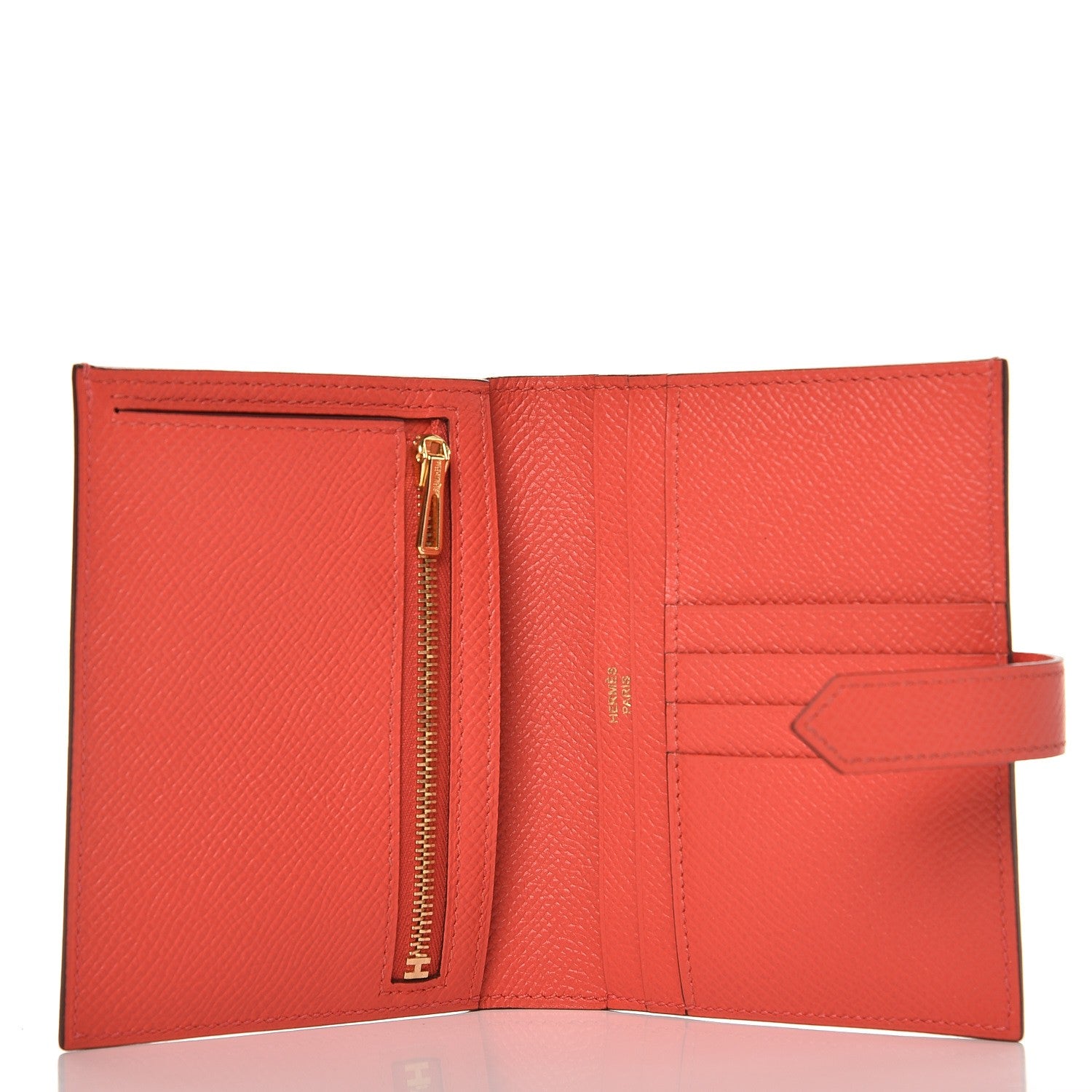 Hermes Epsom Bearn Compact Wallet Rose Jaipur 5 of 9