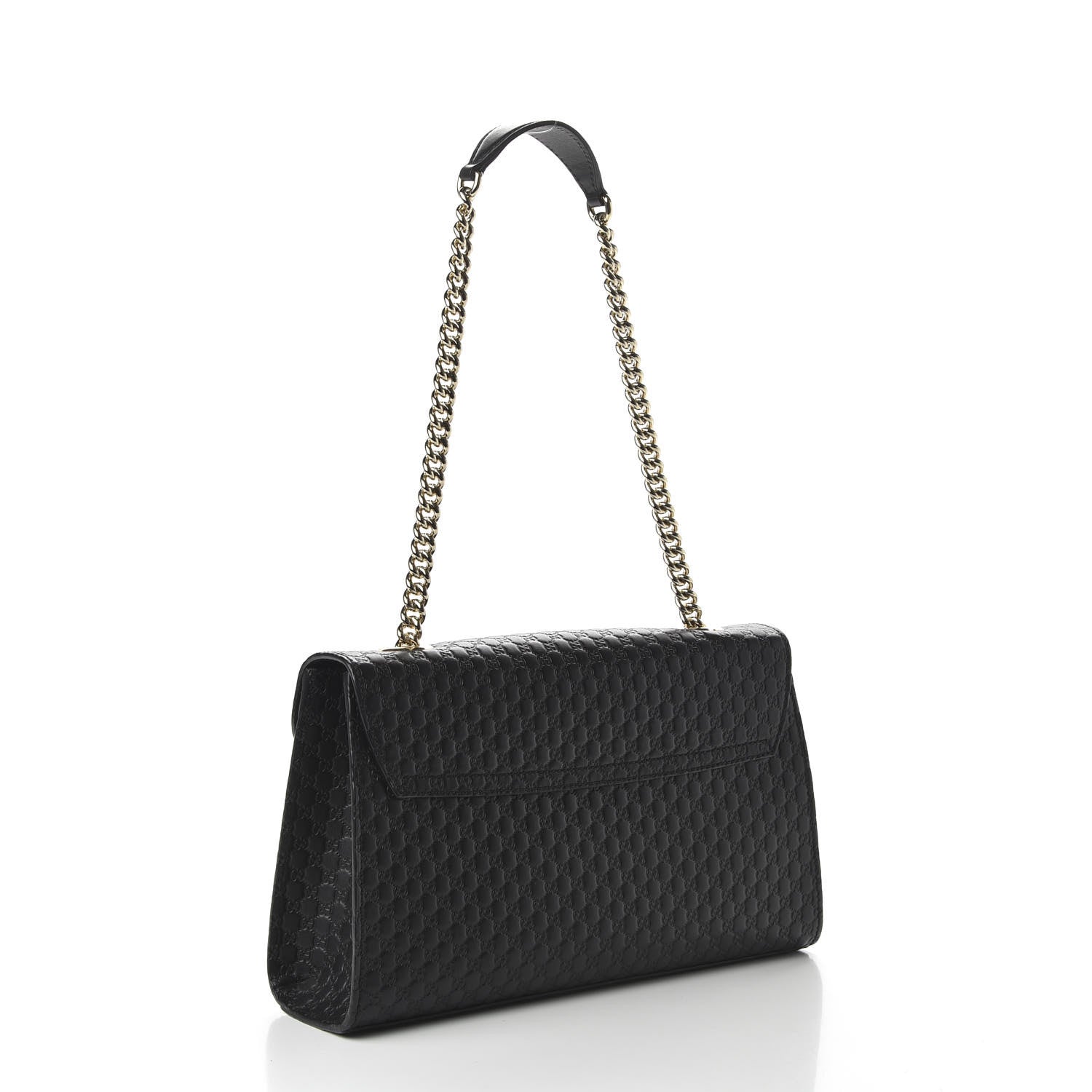 Gucci Microguccissima Medium Emily Chain Shoulder Bag Black 3 of 10