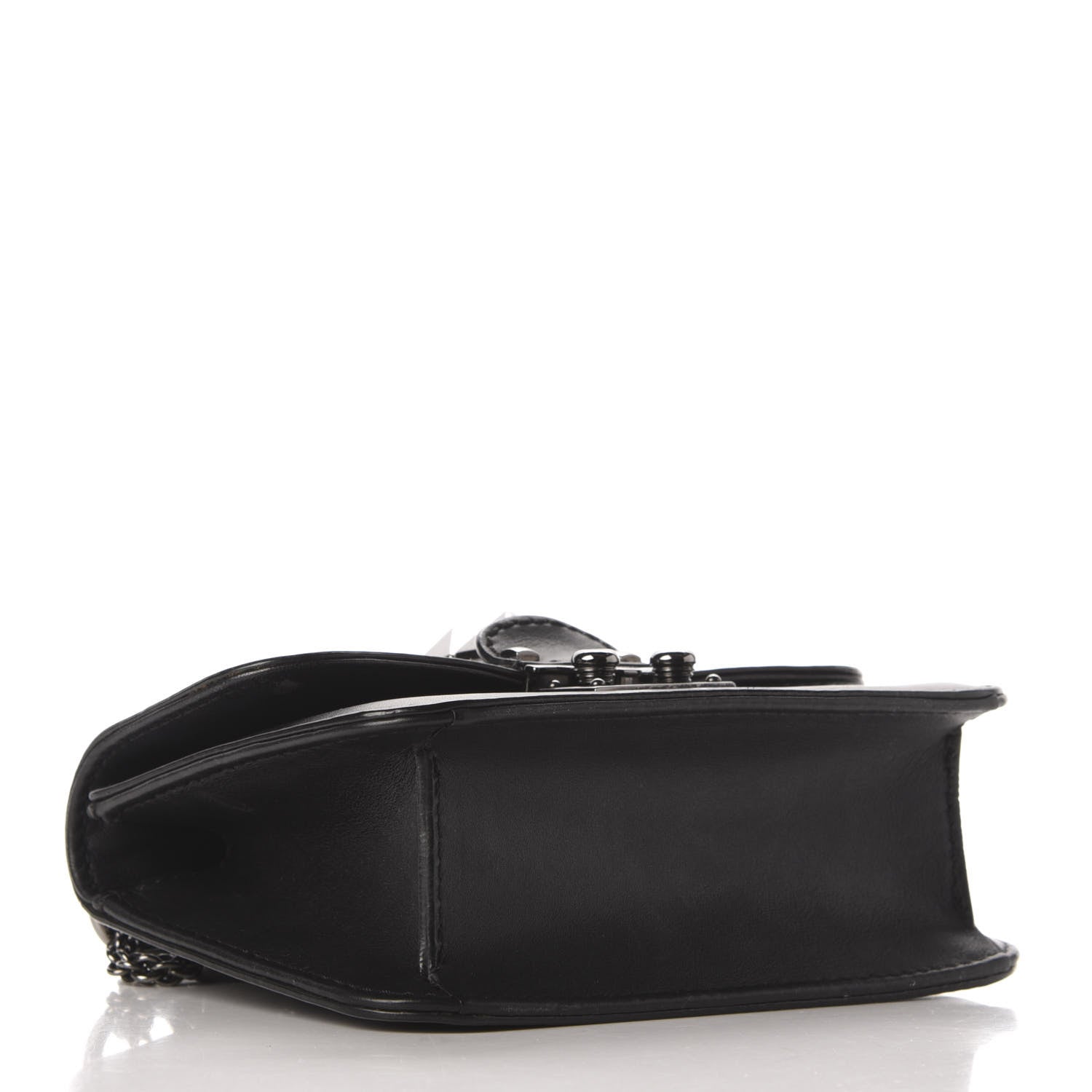 Valentino Garavani Vitello Mini Glam Lock Rockstud Flap Black 4 of 10