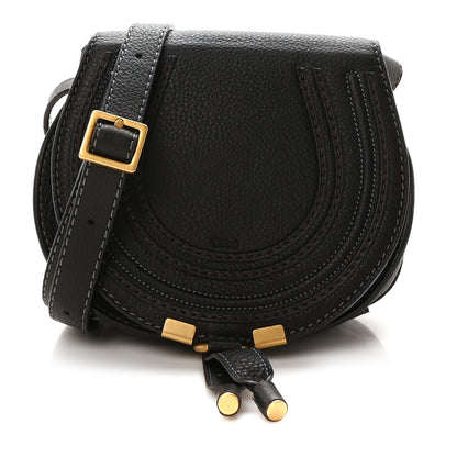 Chloe Calfskin Mini Marcie Round Crossbody Bag Black 1 of 11