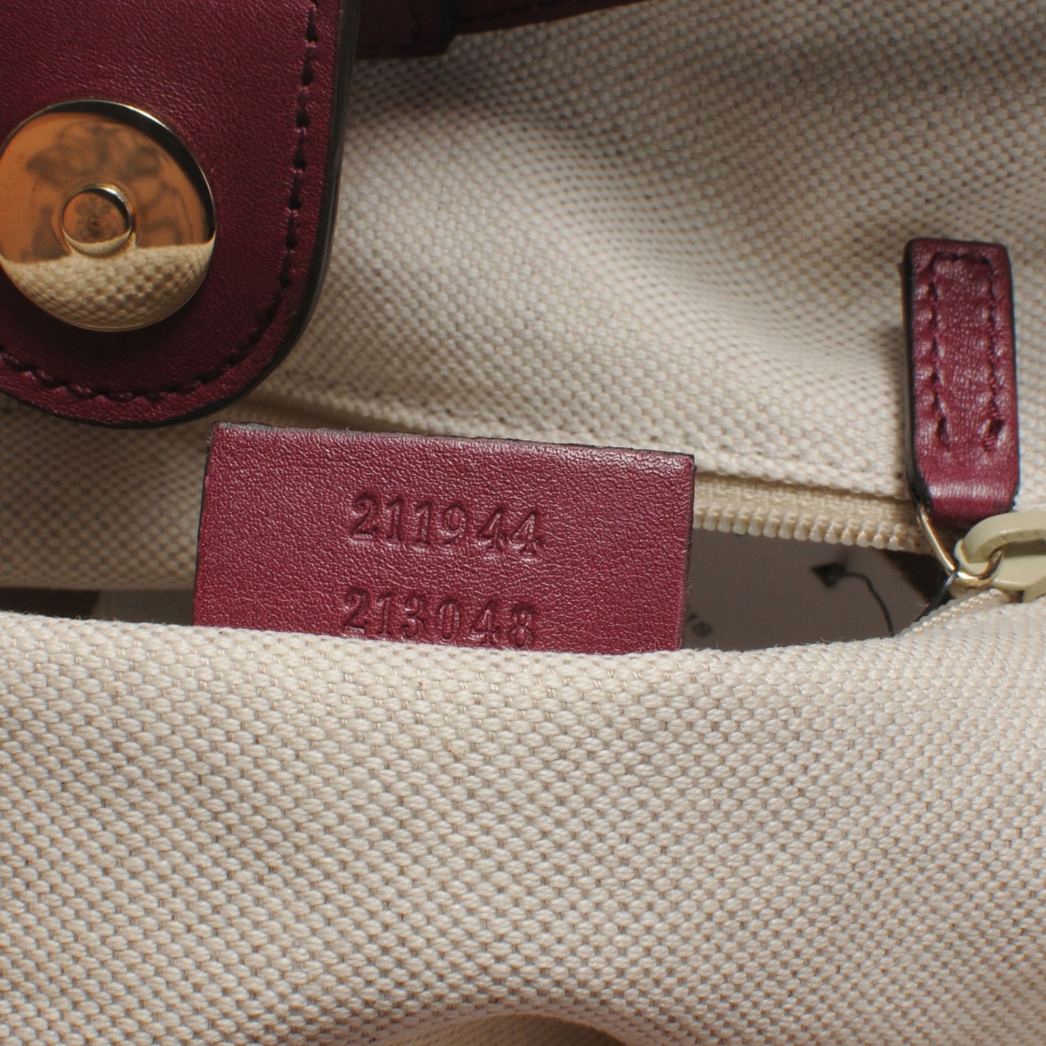 Gucci Guccissima Medium Sukey Tote Cherry 7 of 8
