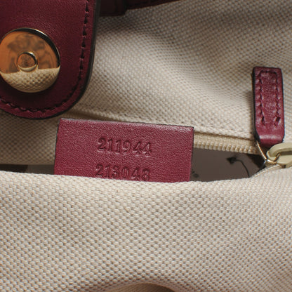 Gucci Guccissima Medium Sukey Tote Cherry 7 of 8