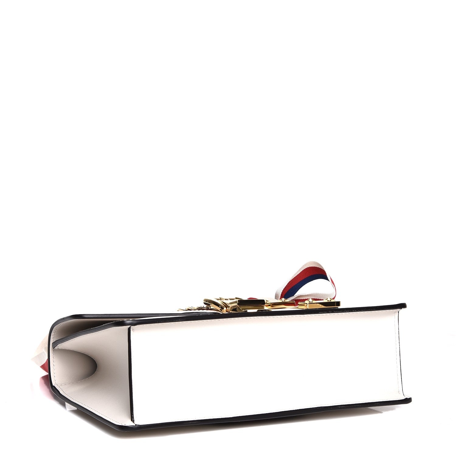Gucci Calfskin Small Sylvie Shoulder Bag Off White 4 of 7