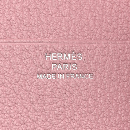 Hermes Chevre Mysore Tri-Fold Compact Bearn Wallet Rose Sakura 6 of 7