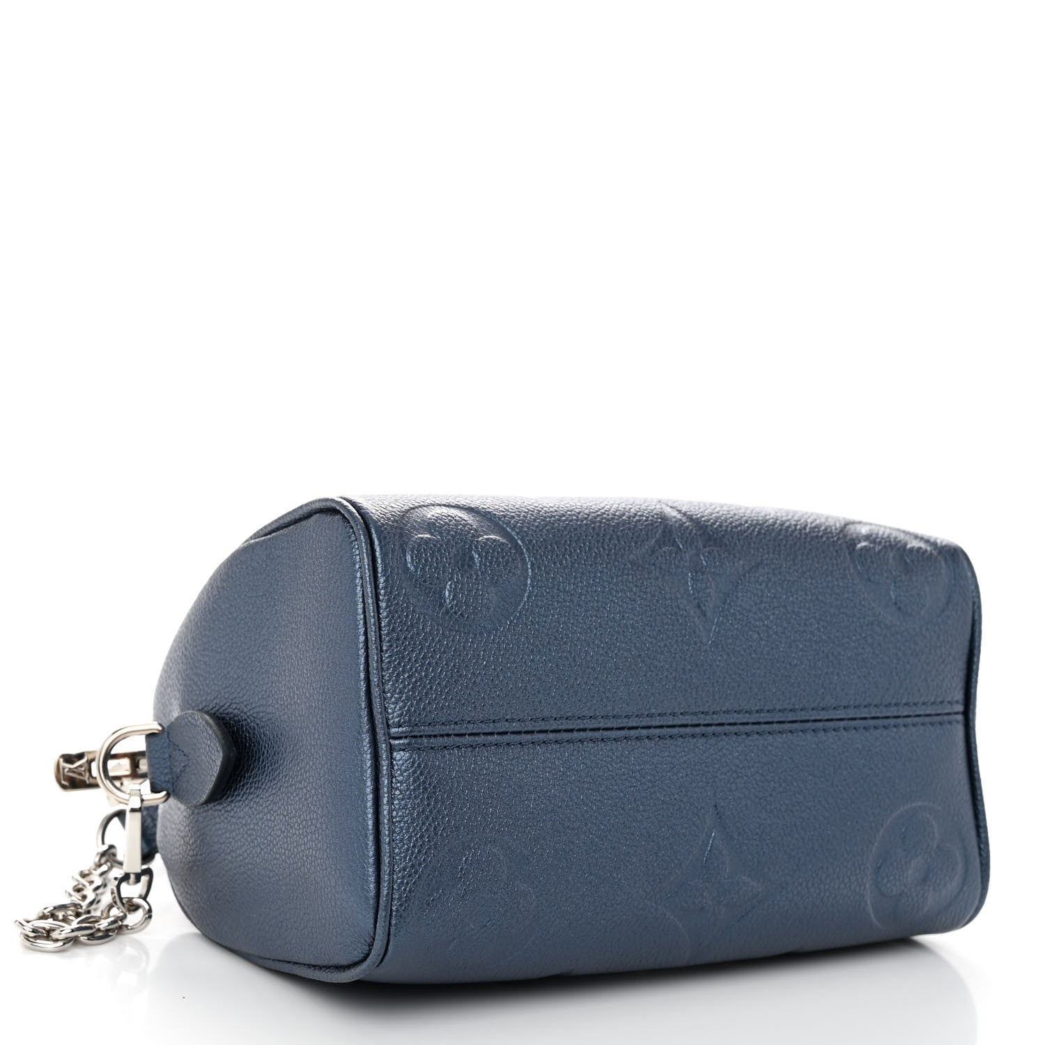 Louis Vuitton Metallic Empreinte Monogram Giant Speedy Bandouliere 20 Navy Nacre 4 of 9
