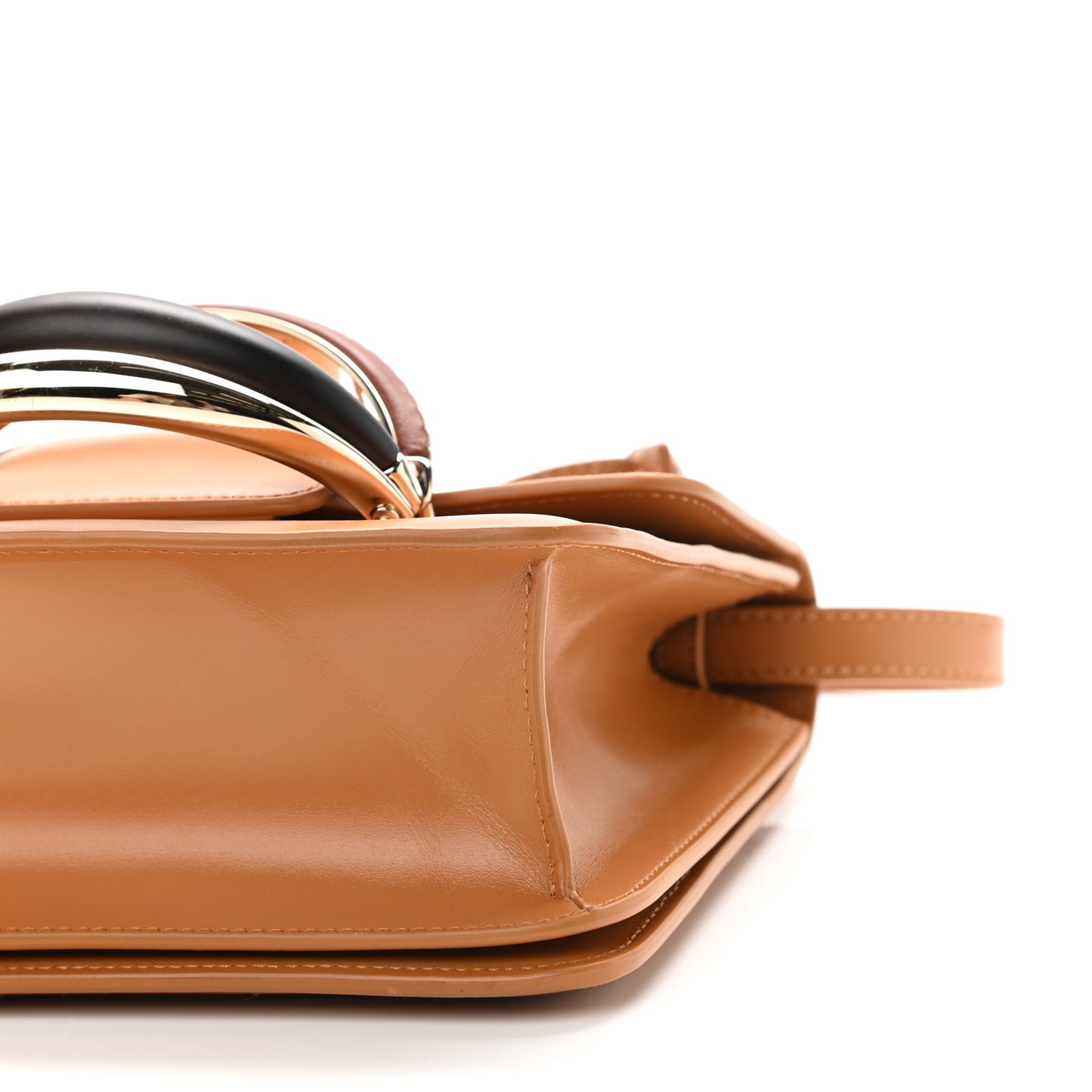 Calfskin Kattie Shoulder Bag Autumnal Brown