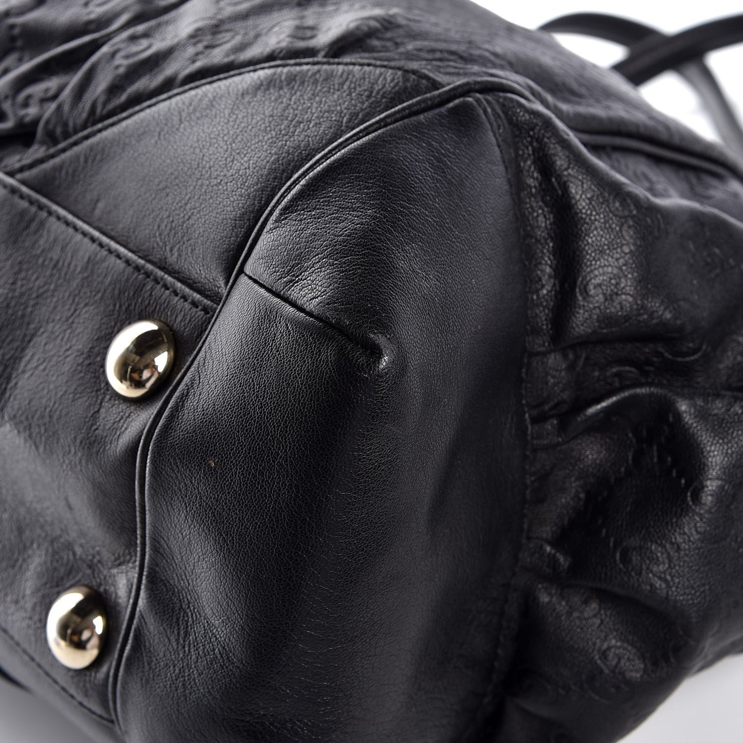 Guccissima Large Full Moon Tote Black
