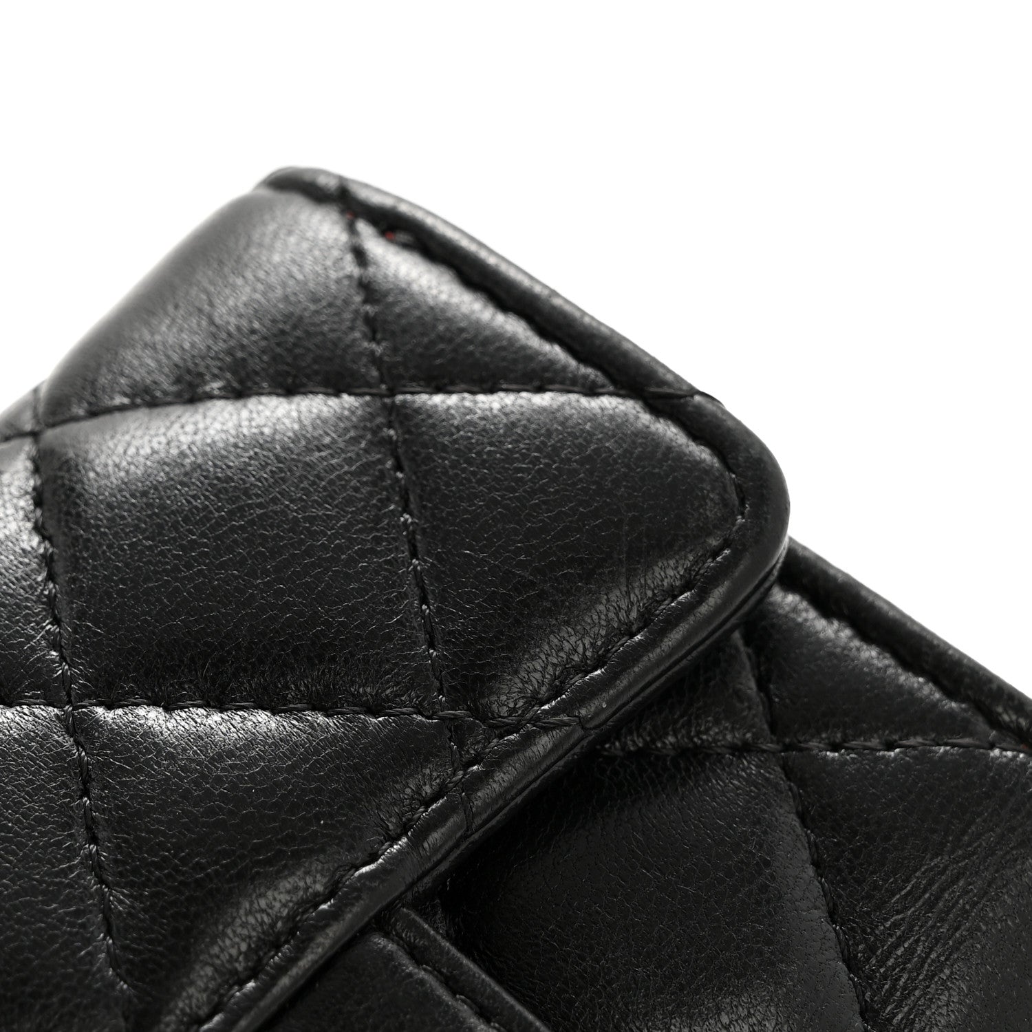 Chanel Lambskin Quilted Classic 4 Key Holder Wallet Black 10 of 10