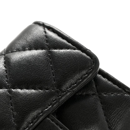 Chanel Lambskin Quilted Classic 4 Key Holder Wallet Black 10 of 10