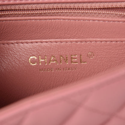 Chanel Lambskin Quilted Mini Square Flap Pink 6 of 11