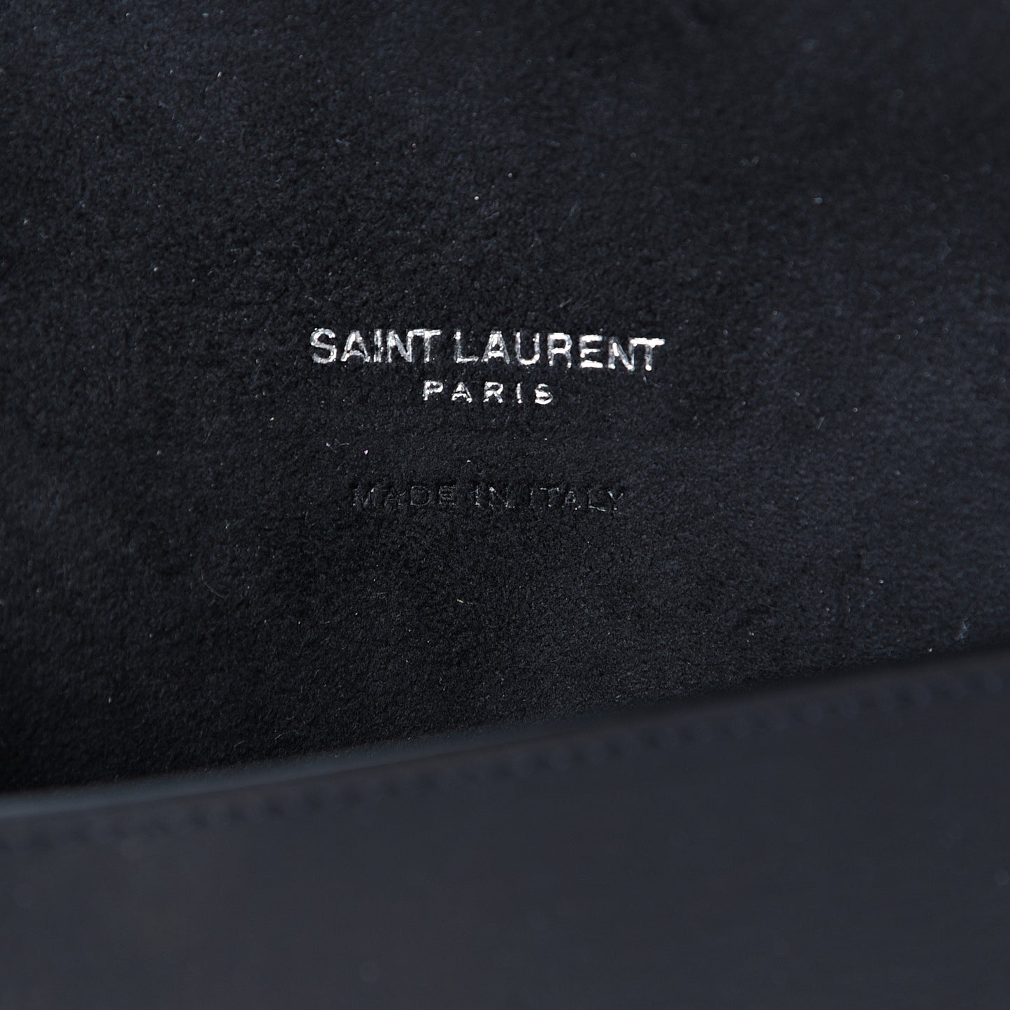 Calfskin Envelope Pouch Black