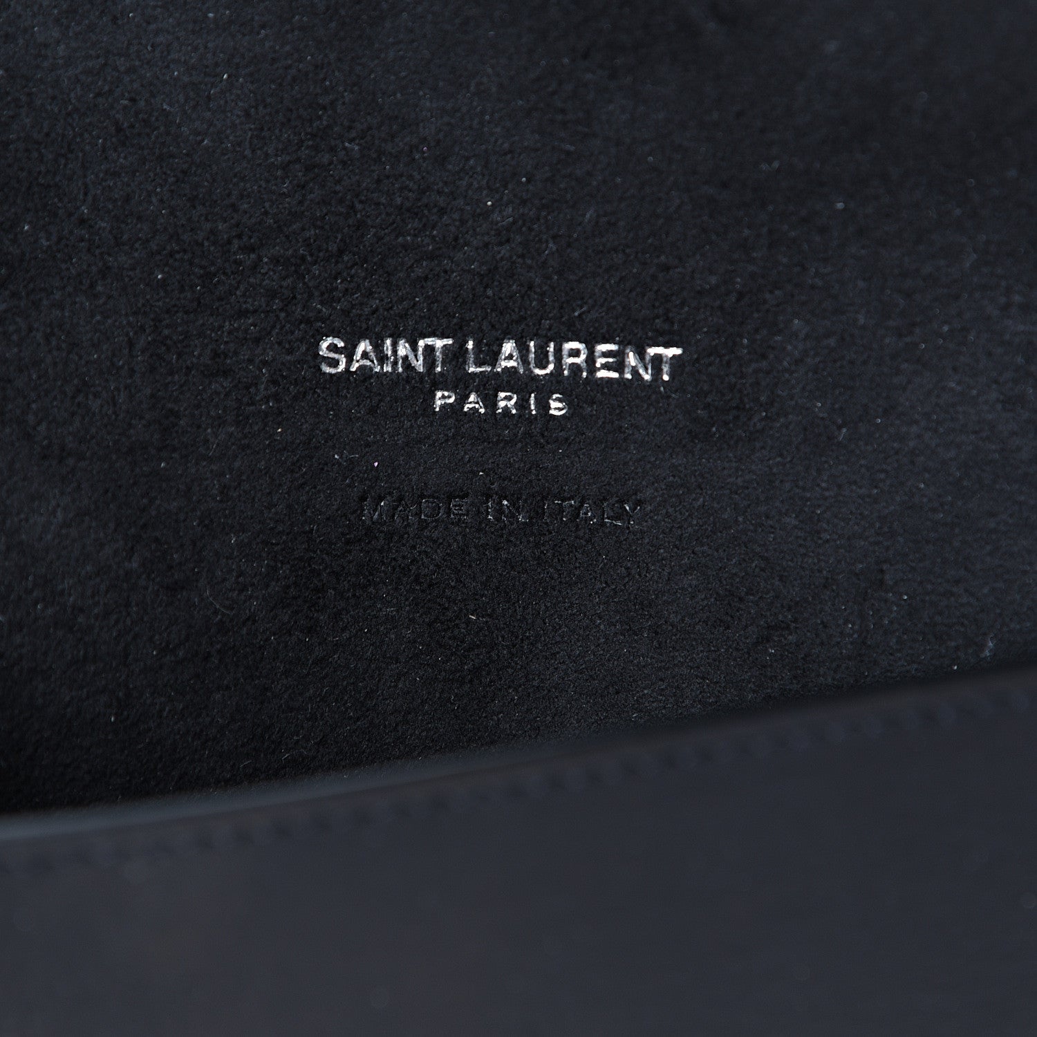 Saint Laurent Calfskin Envelope Pouch Black 5 of 6
