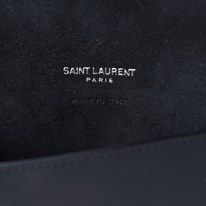 Saint Laurent Calfskin Envelope Pouch Black 5 of 6