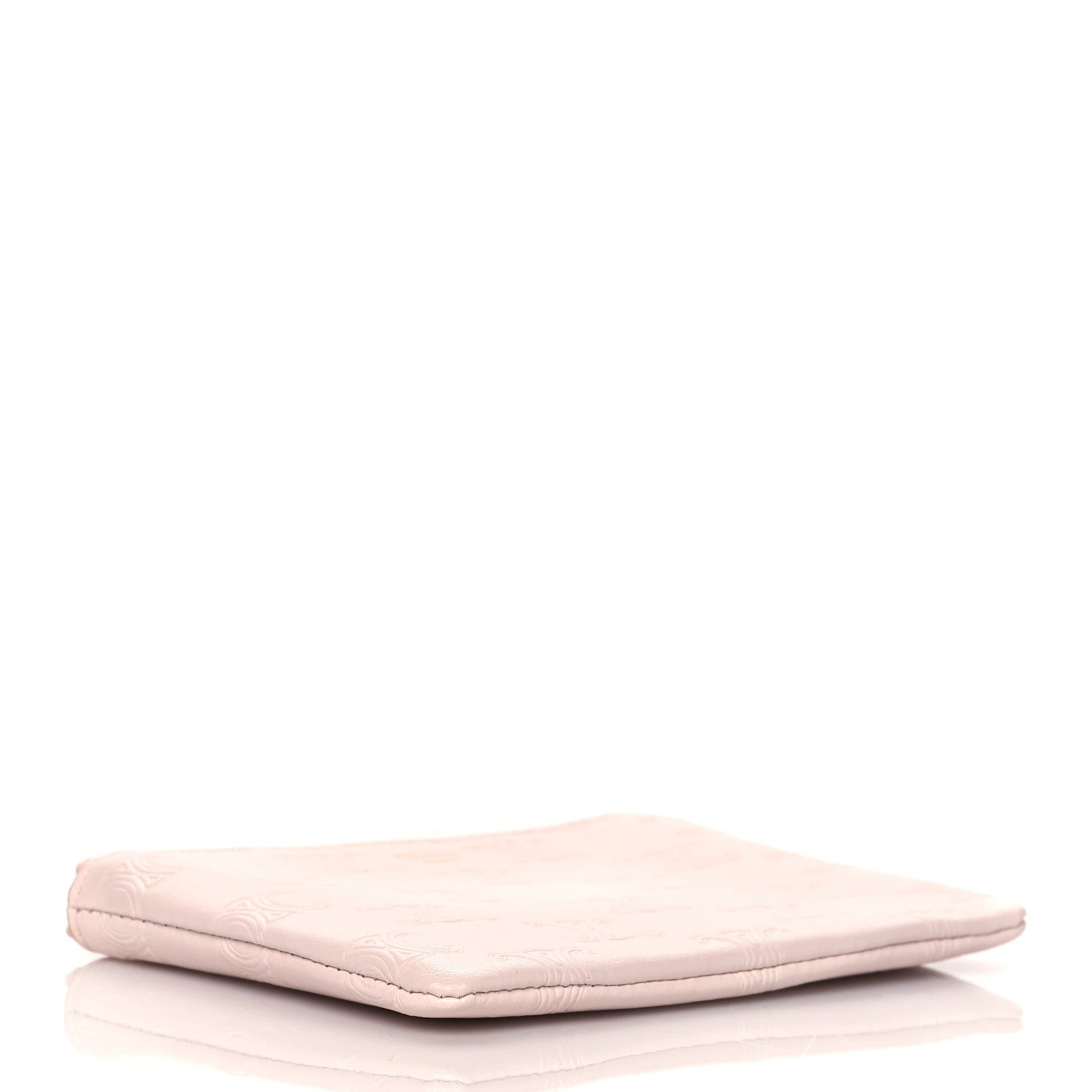 Celine Smooth Calfskin Triomphe Embossed Coin and Card Pouch Rose Pale 4 of 11
