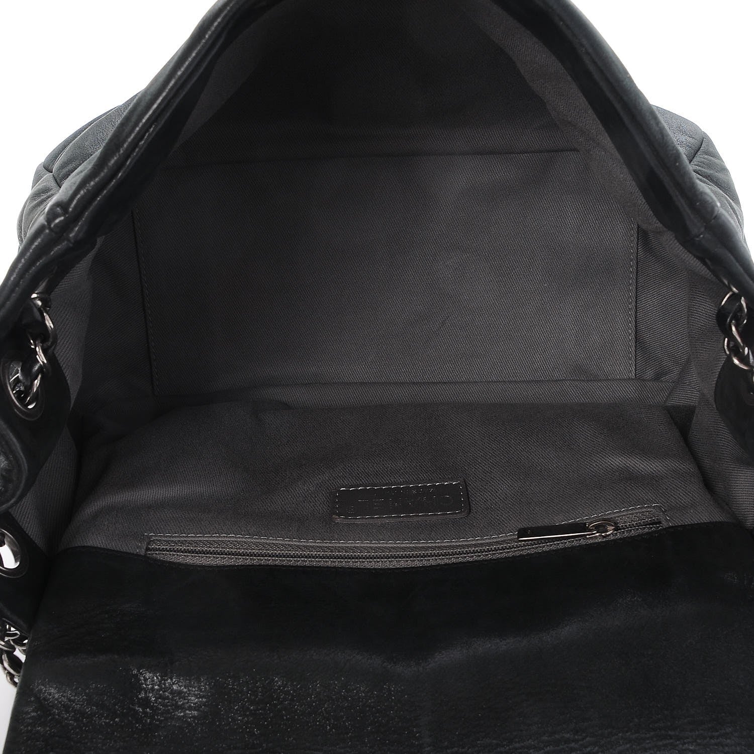 Chanel Iridescent Calfskin Glint Accordion Flap Black 6 of 8