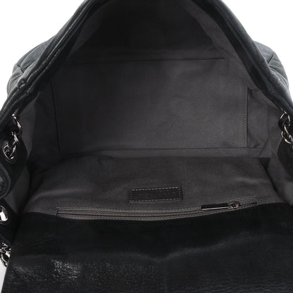 Chanel Iridescent Calfskin Glint Accordion Flap Black 6 of 8