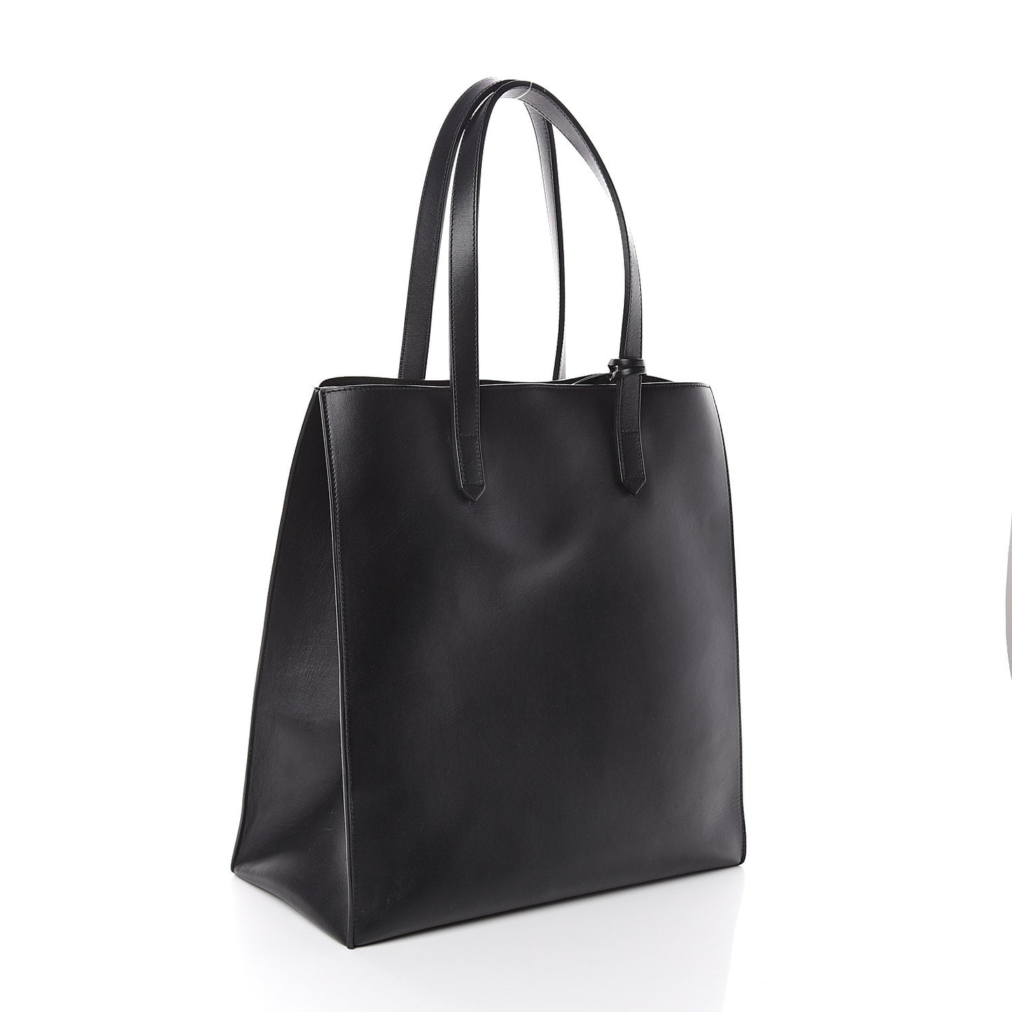 Calfskin Bambi Print Medium Stargate Shopper Tote Black