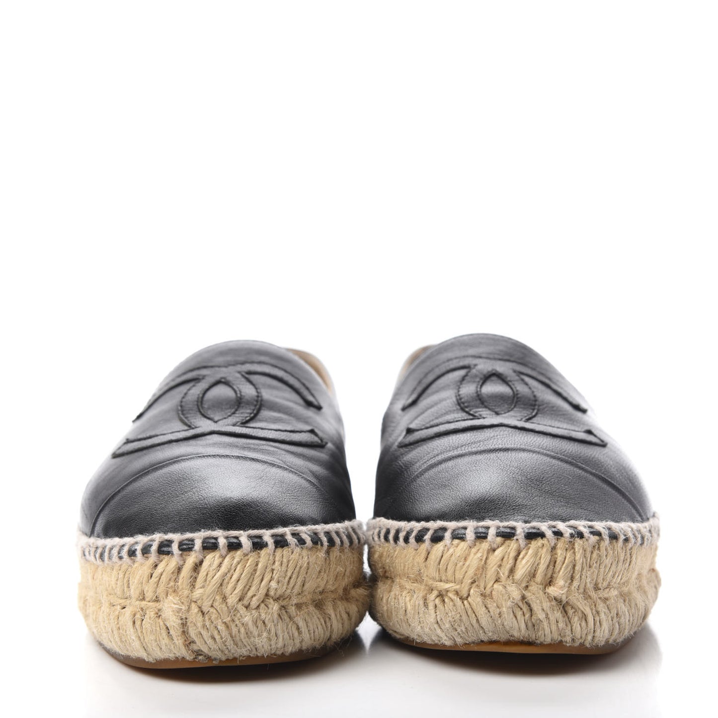 Lambskin CC Espadrilles 36 Black