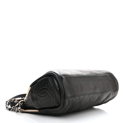 Chanel Lambskin Stitched Medium Ultimate Soft Tote Black 4 of 13
