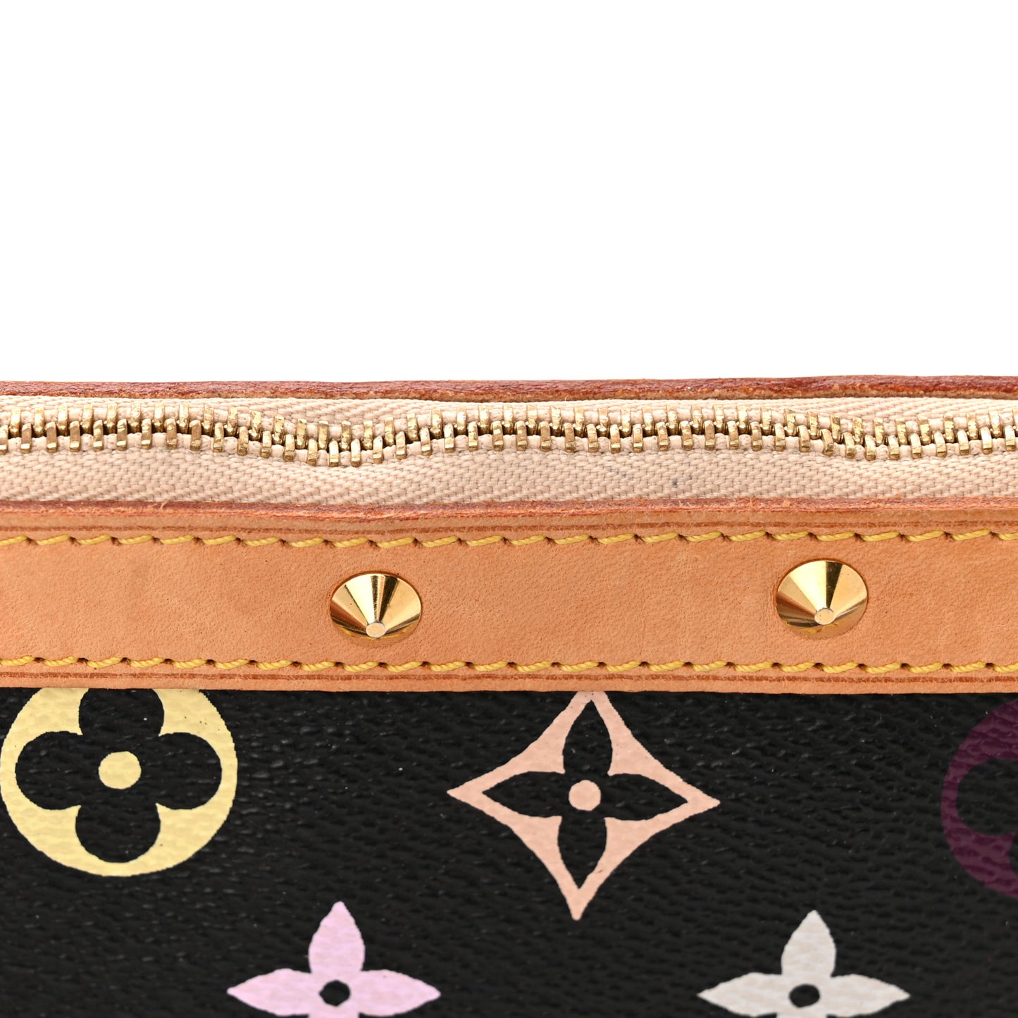 Monogram Multicolor Pochette Accessories Black
