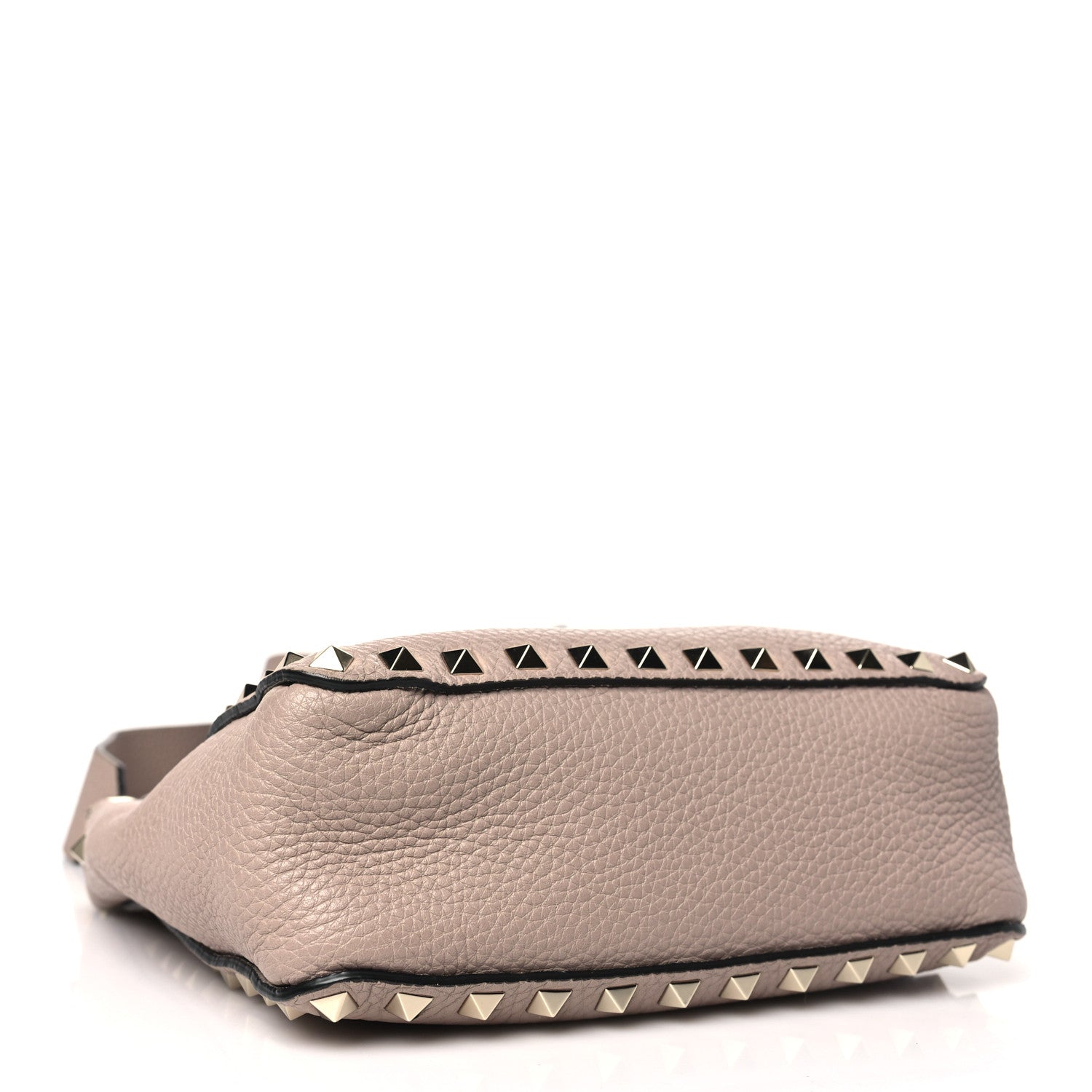 Valentino Garavani Pebbled Calfskin Mini Rockstud Flip-Lock Messenger Bag Poudre 4 of 10