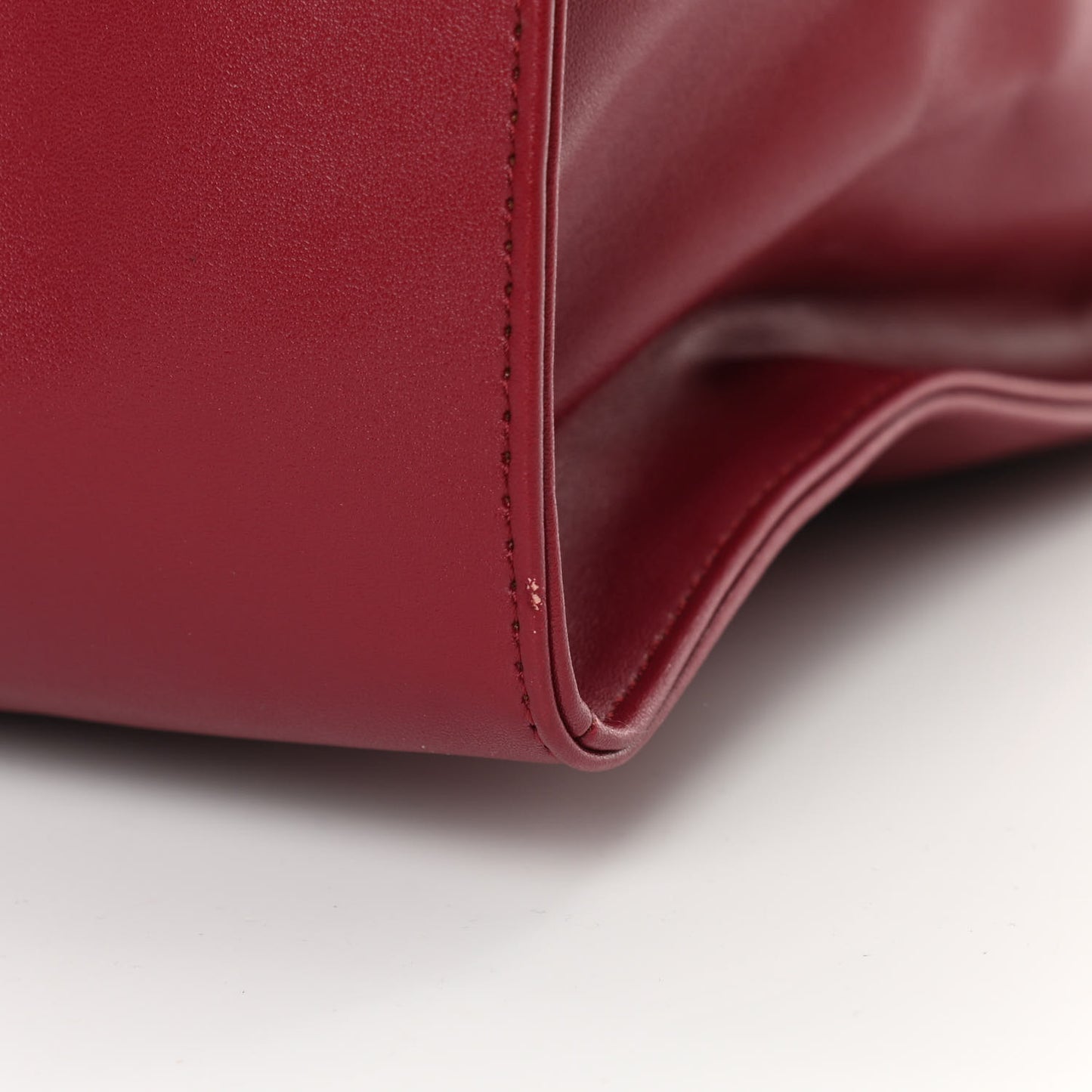 Vegan Leather Large Shopping Bag Oxblood