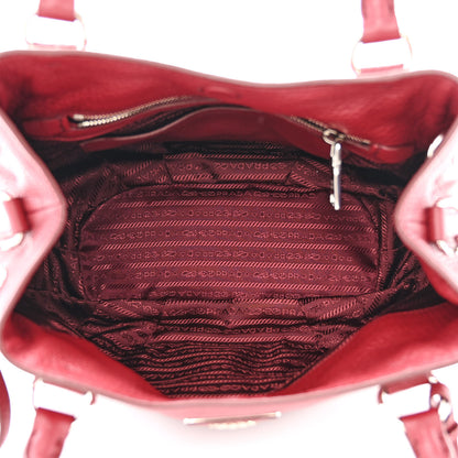 Prada Vitello Daino Tote Cerise 5 of 11