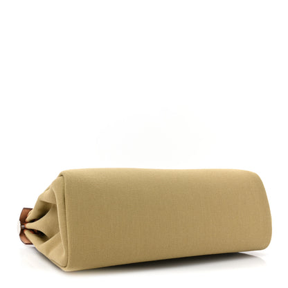 Hermes Military Toile Vache Hunter Herbag Zip Retourne 31 PM Poussiere Fauve 5 of 11