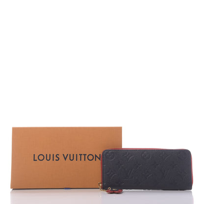 Louis Vuitton Empreinte Blooming Flowers Clemence Wallet Marine Rouge 10 of 10