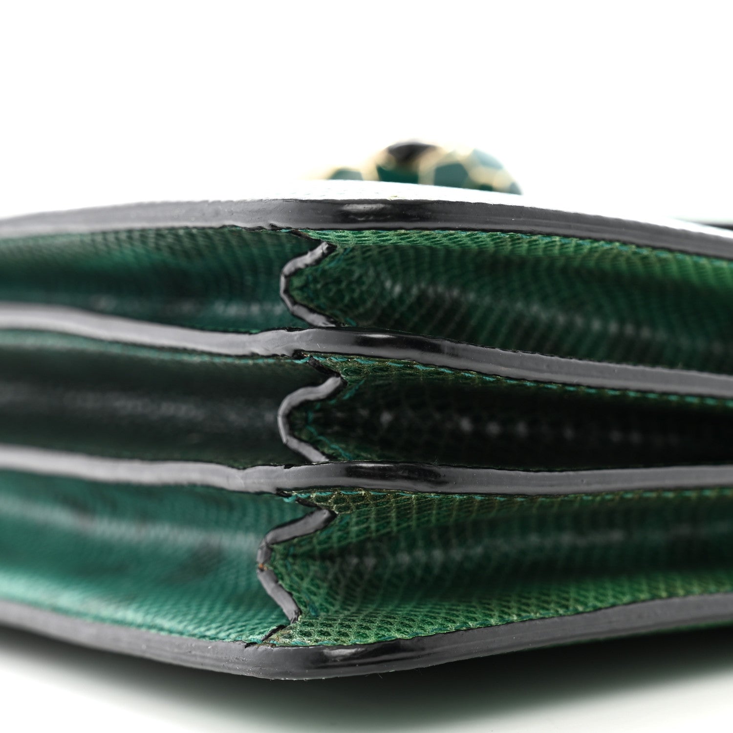 Bulgari Shiny Karung Serpenti Forever Top Handle Green 12 of 14