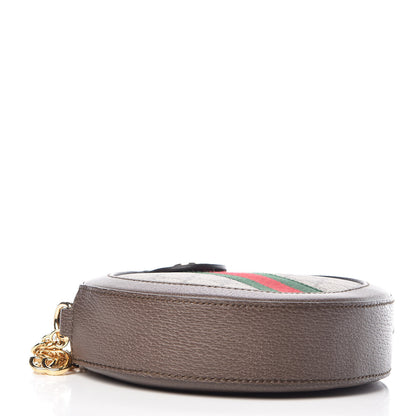 Gucci GG Supreme Monogram Web Mini Ophidia Round Shoulder Bag Brown 4 of 9