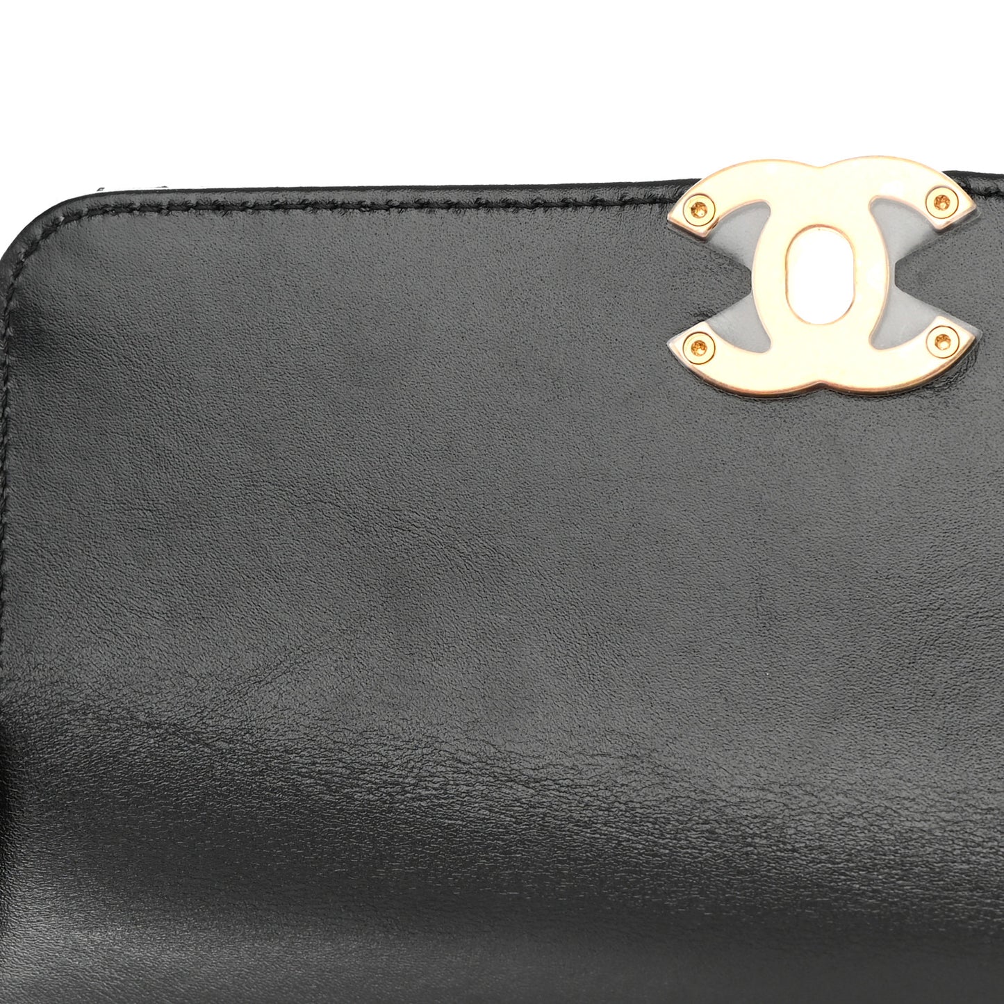 Calfskin Quilted Mini Perfect Fit Flap Black
