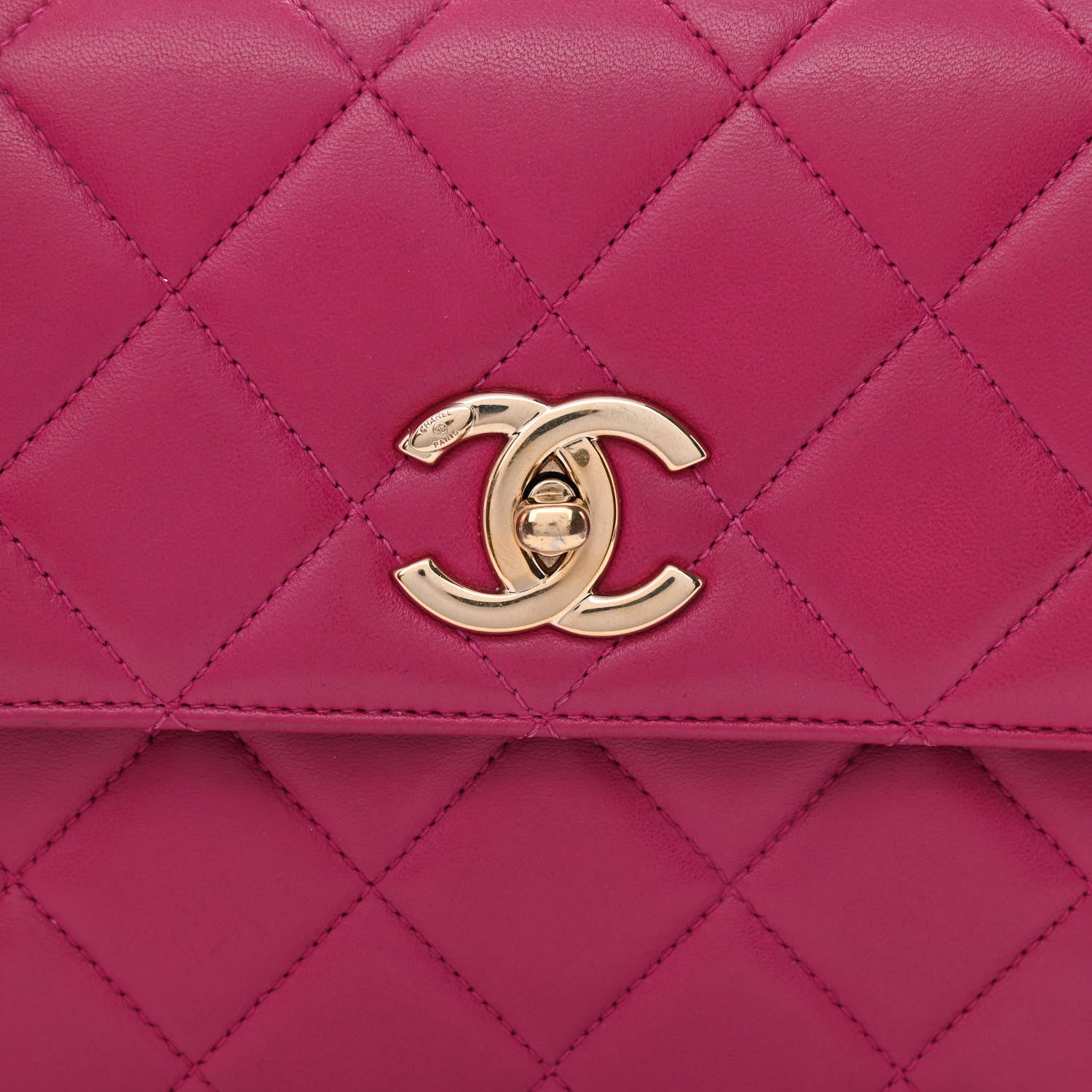 Chanel Lambskin Quilted Small Trendy CC Flap Dual Handle Bag Pink 9 of 11