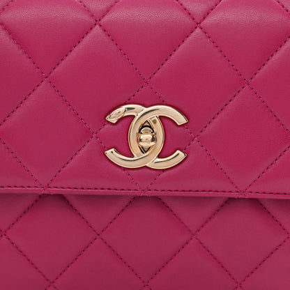 Chanel Lambskin Quilted Small Trendy CC Flap Dual Handle Bag Pink 9 of 11