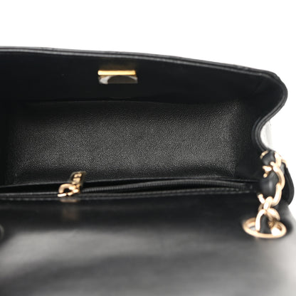 Chanel Lambskin Quilted Mini Square Flap Black 5 of 11