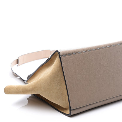 Celine Drummed Calfskin Suede Medium Trapeze Dune 6 of 8