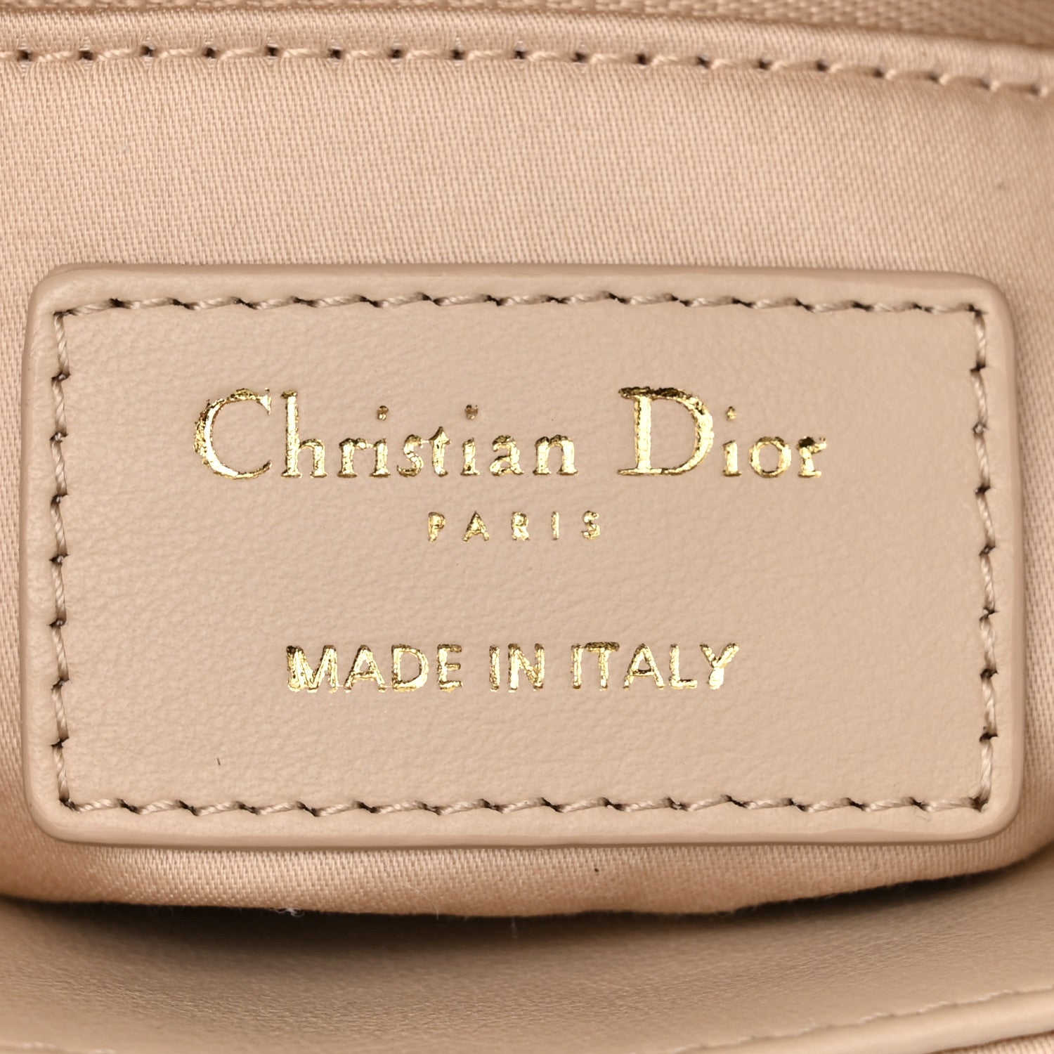 Christian Dior Lambskin Cannage Beaded Embroidered Mini Lady Dior Caramel Beige 6 of 10