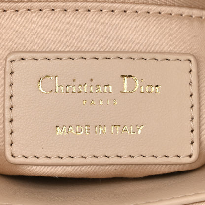 Christian Dior Lambskin Cannage Beaded Embroidered Mini Lady Dior Caramel Beige 6 of 10
