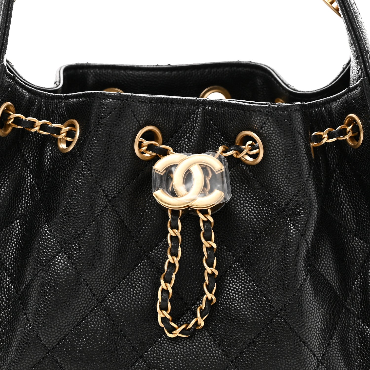 Chanel Caviar Quilted Mini Chanel 25 Handbag Black 8 of 11