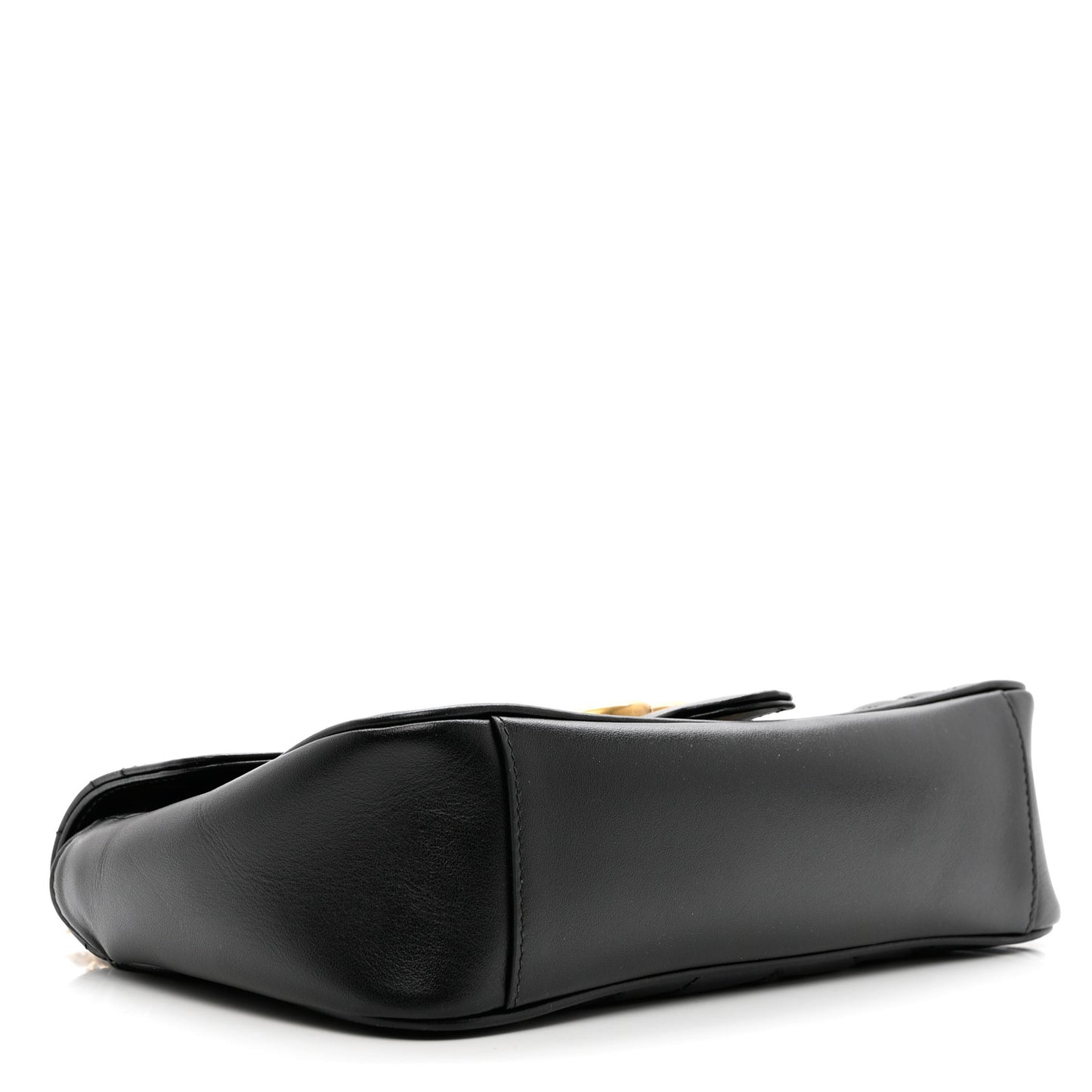 Calfskin Matelasse Small GG Marmont Shoulder Bag Black