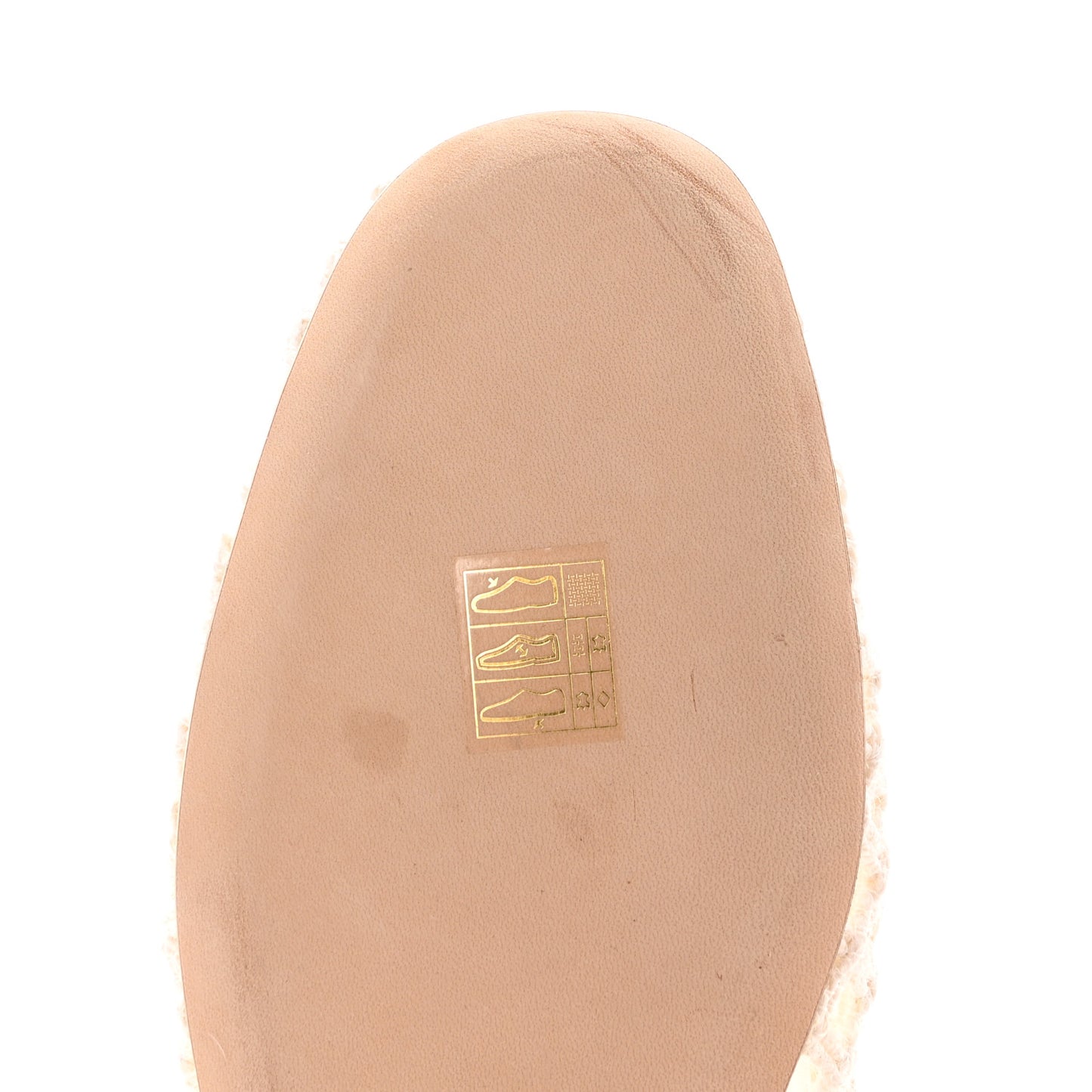 Raffia Braided CC Mocassin Loafers 41 White