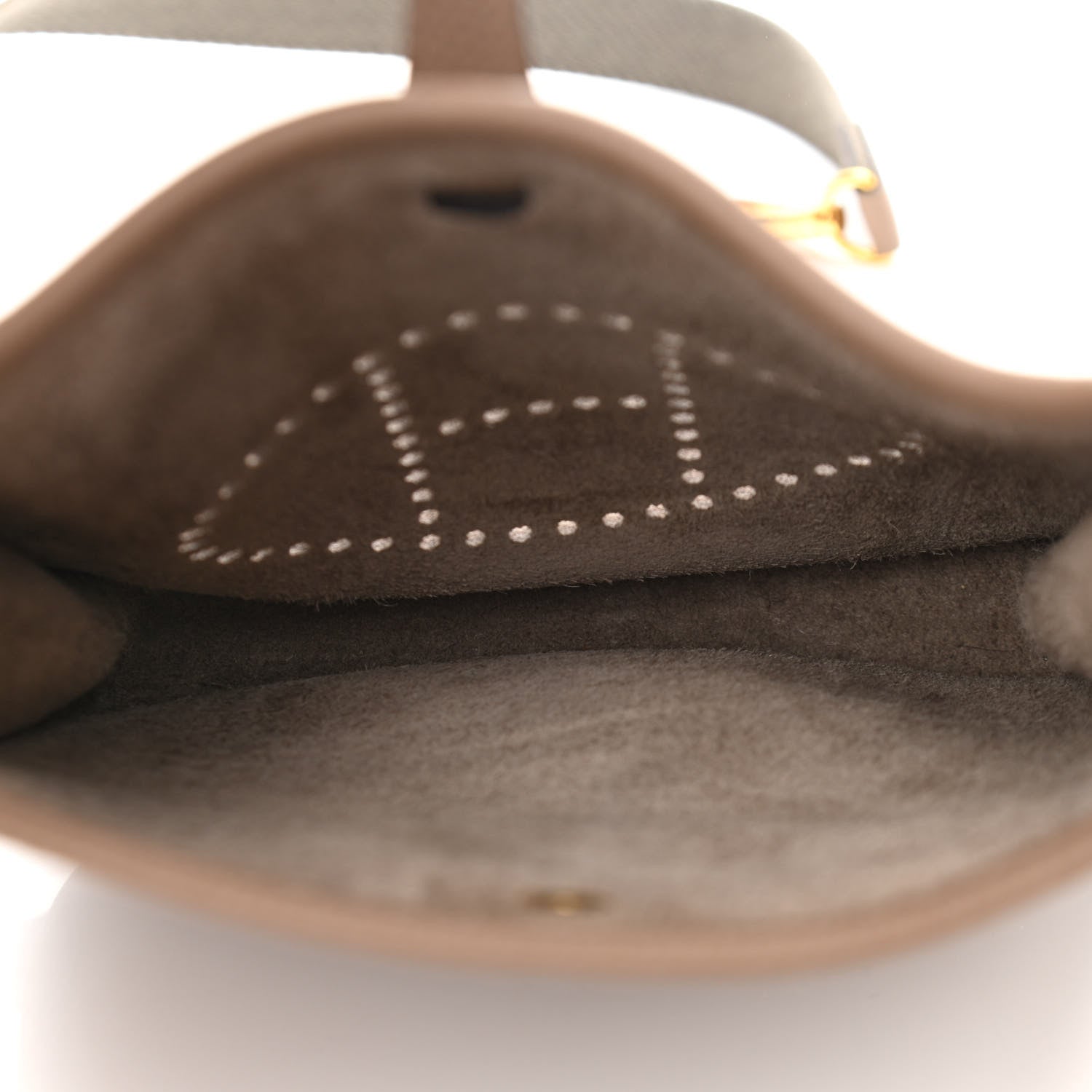 Hermes Taurillon Clemence Amazone Evelyne TPM Etoupe Etain 5 of 13