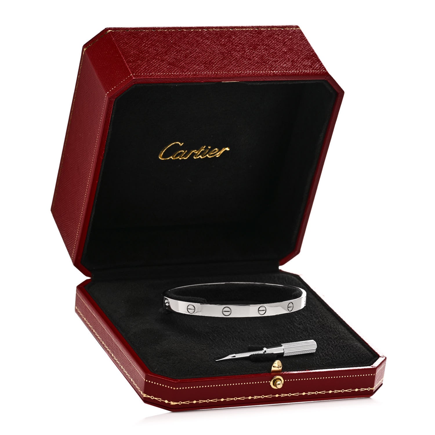 Cartier 18K White Gold LOVE Bracelet 20 10 of 10