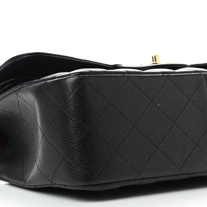 Chanel Caviar Quilted Jumbo Double Flap Black 9 of 10