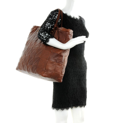 Saint Laurent Leather Sac New Rive Gauche Tote Brown 2 of 8