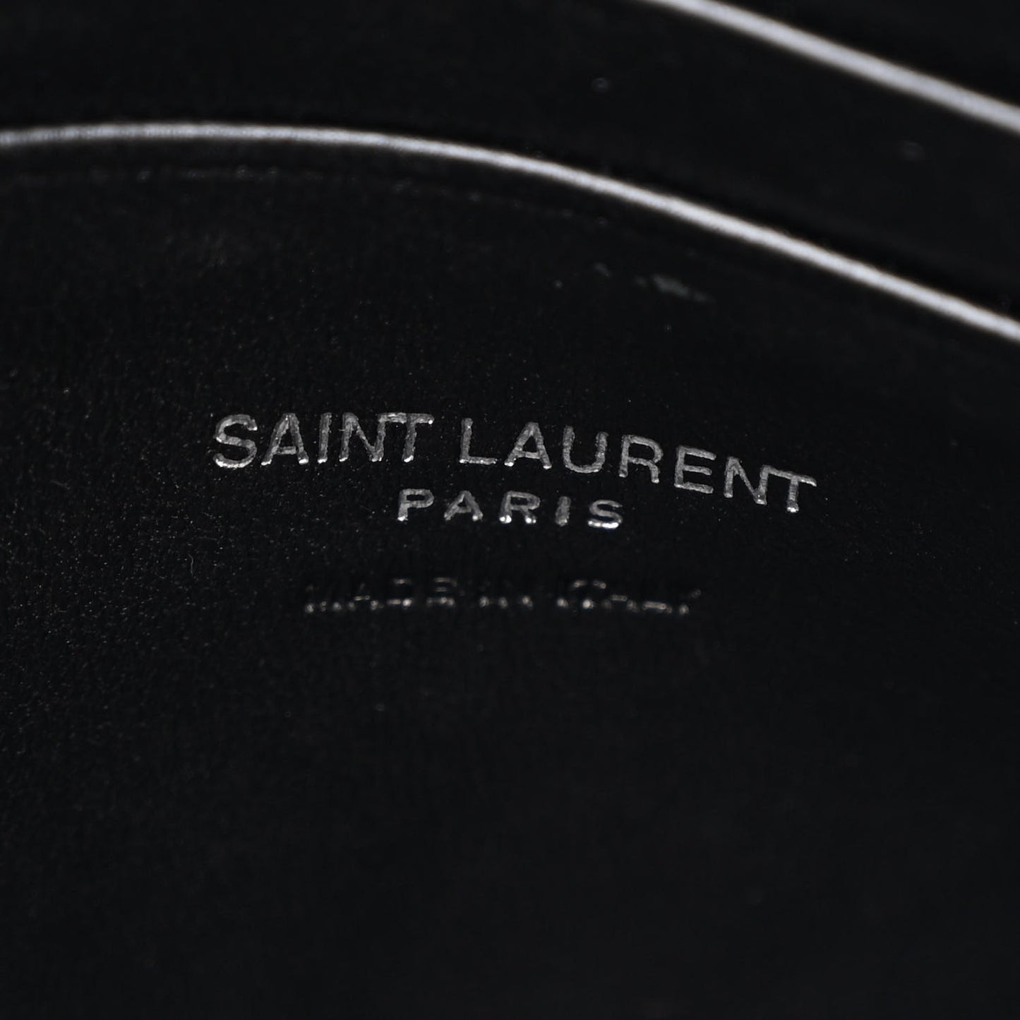 Shiny Calfskin Monogram Mini Lou Camera Bag Black