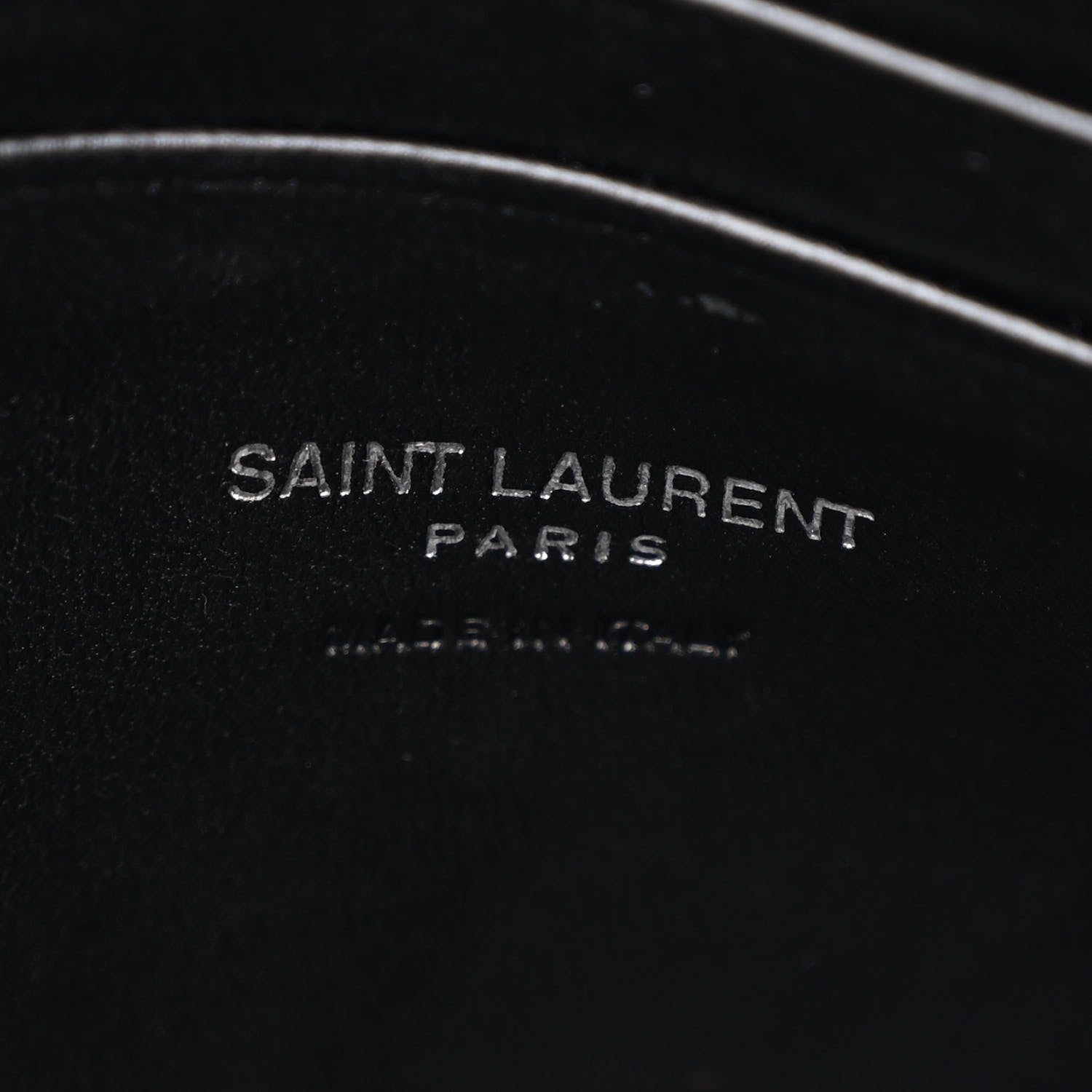Saint Laurent Shiny Calfskin Monogram Mini Lou Camera Bag Black 6 of 11