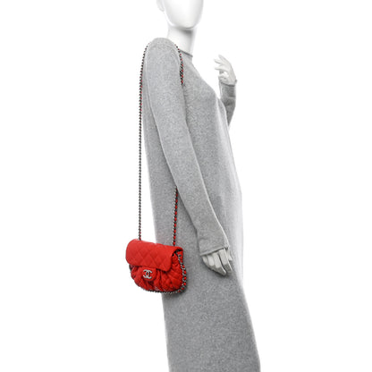 Chanel Washed Lambskin Mini Chain Around Messenger Red 2 of 11