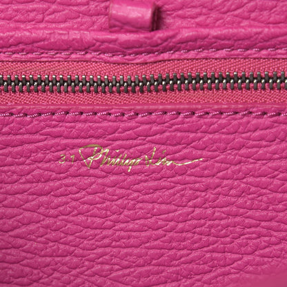 3.1 Phillip Lim 3.1 Textured Calfskin Medium Pashli Satchel Bright Fuchsia 6 of 10