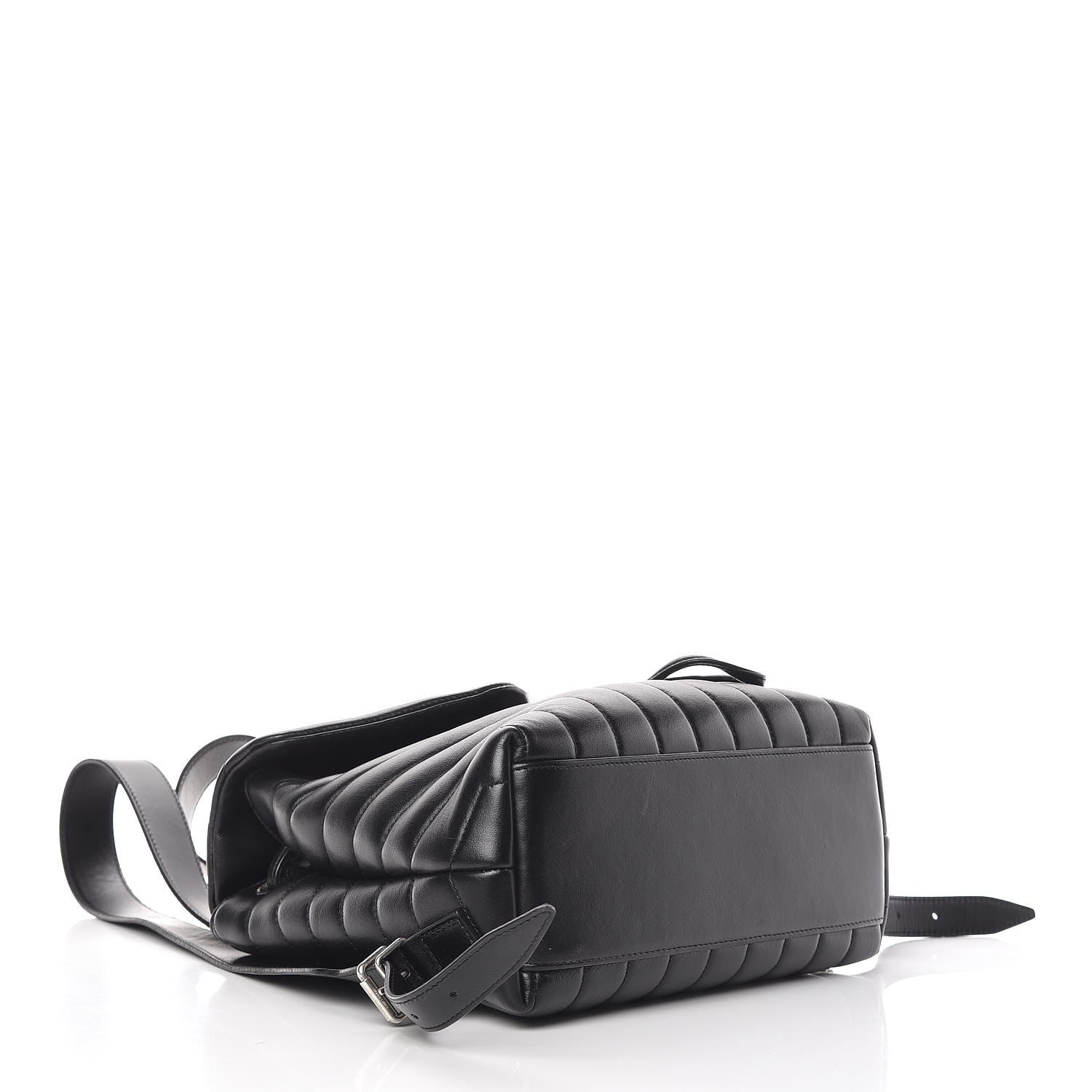 Saint Laurent Calfskin Y Quilted Monogram Small Loulou Backpack Black 4 of 11